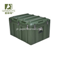 Caixa logística dura do equipamento impermeável plástico verde resistente durável com punho